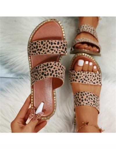 Fashion Leopard Print Women's Slippers #798010 $16.36 USD, Wholesale Fashion Sandals