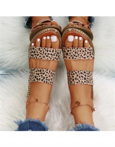 Replica Fashion Leopard Print Women's Slippers #798010 $16.36 USD for Wholesale