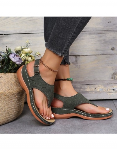 Roman Style Buckle Strap Hollowed Out Sandals #798021 $14.35 USD, Wholesale Fashion Sandals