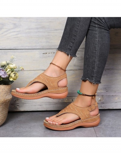 Replica Roman Style Buckle Strap Hollowed Out Sandals #798021 $14.35 USD for Wholesale