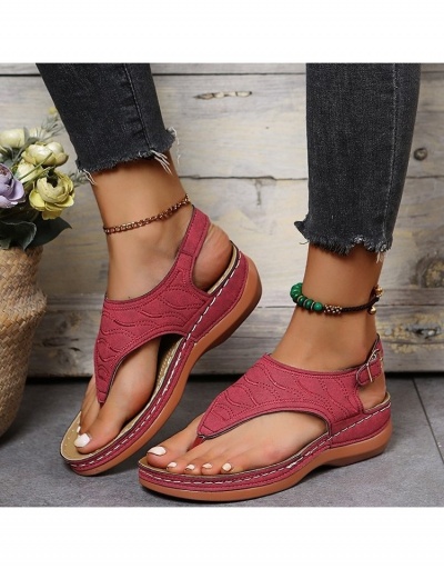 Replica Roman Style Buckle Strap Hollowed Out Sandals #798021 $14.35 USD for Wholesale