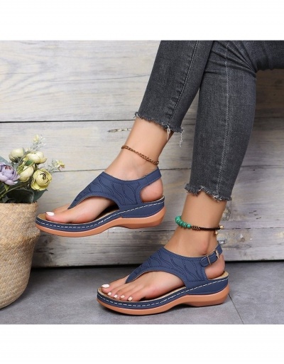 Replica Roman Style Buckle Strap Hollowed Out Sandals #798021 $14.35 USD for Wholesale