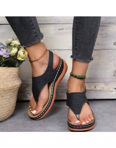 Replica Roman Style Buckle Strap Hollowed Out Sandals #798021 $14.35 USD for Wholesale