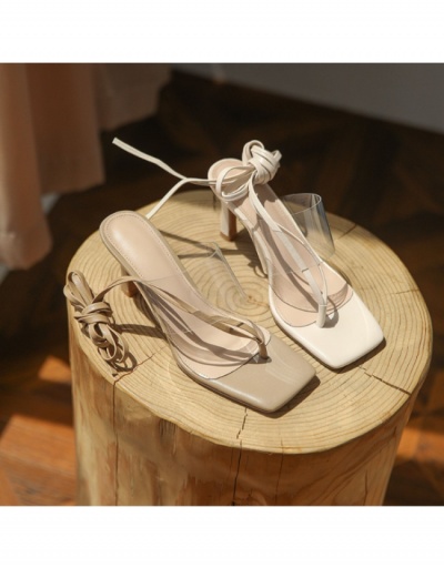  Casual Transparent Ankle Strap Heels #798028 $26.33 USD, Wholesale Fashion Heels