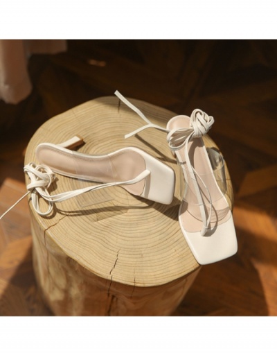 Replica  Casual Transparent Ankle Strap Heels #798028 $26.33 USD for Wholesale