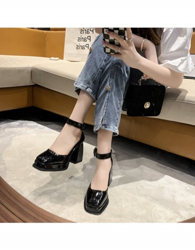 Replica  French Retro Square Toe Platform Heel #798044 $35.10 USD for Wholesale