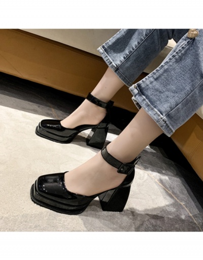 Replica  French Retro Square Toe Platform Heel #798044 $35.10 USD for Wholesale