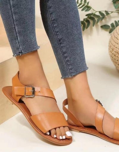 Casual Summer Contrast Color Sandals For Women #798048 $21.06 USD, Wholesale Fashion Sandals