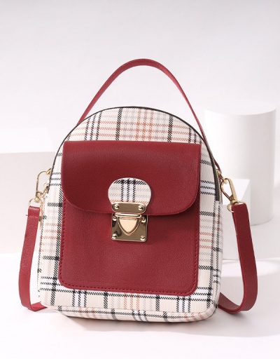 Replica Korean Fashion Preppy Style Contrast Color Backpack #798058 $6.89 USD for Wholesale