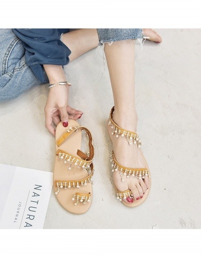  Summer Roman Faux Pearl Rhinestone Sandals #798061 $24.00 USD, Wholesale Fashion Sandals