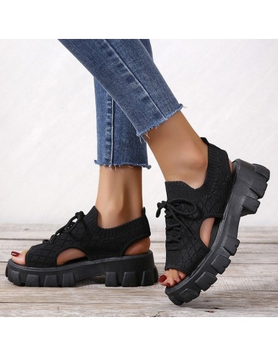  Sports Breathable Hollowed Out Platform Sandals #798067 $20.60 USD, Wholesale Fashion Sandals