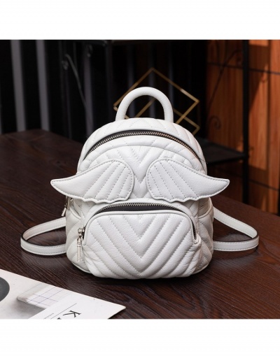 Replica  Women's PU Leisure Travel Solid Color Backpacks #798072 $33.91 USD for Wholesale