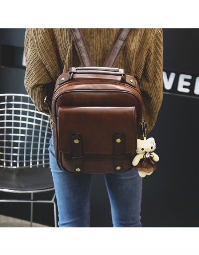  Retro PU Leather Women's Backpack #798074 $26.33 USD, Wholesale Fashion Backpacks