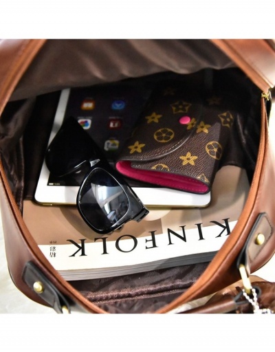 Replica  Retro PU Leather Women's Backpack #798074 $26.33 USD for Wholesale