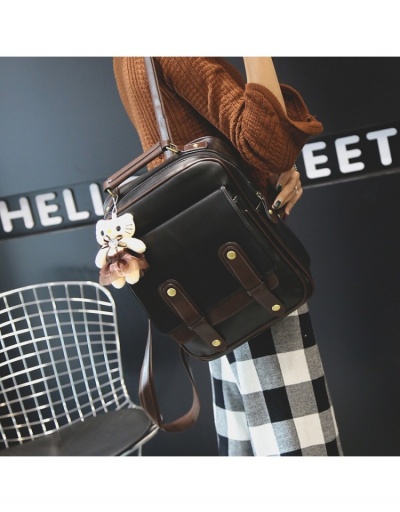 Replica  Retro PU Leather Women's Backpack #798074 $26.33 USD for Wholesale