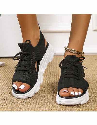 Replica Summer Hollow Out  Sandal Shoes For Women #798075 $18.70 USD for Wholesale