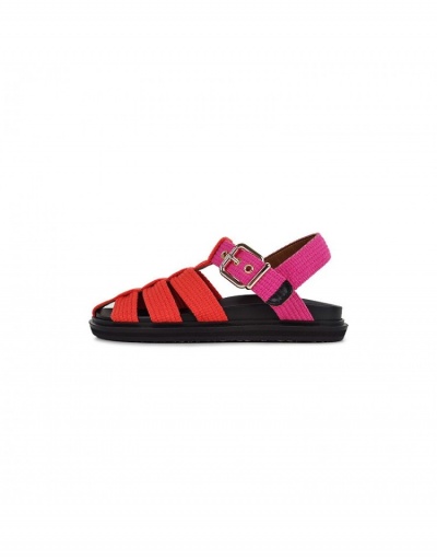 Replica  Retro Colorblock Hollowed Out Woven Women's Summer Sandals #798076 $28.53 USD for Wholesale