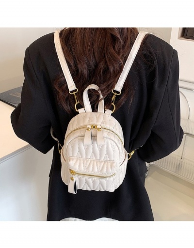  PU Fashion Pure Color Rhombus Lattice Women's Backpack #798081 $25.76 USD, Wholesale Fashion Backpacks