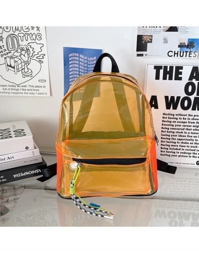 Replica  Fashion Transparent Pure Color Student Schoolbag #798086 $18.80 USD for Wholesale