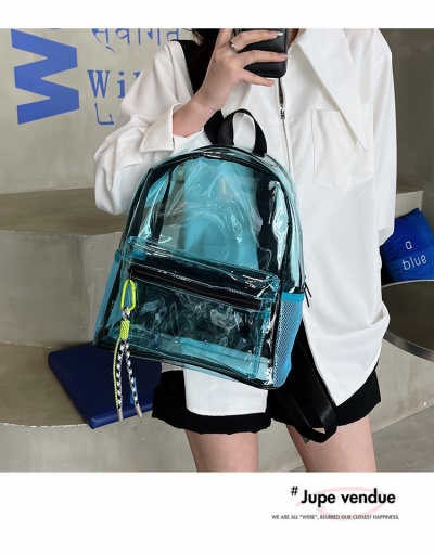 Replica  Fashion Transparent Pure Color Student Schoolbag #798086 $18.80 USD for Wholesale