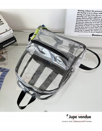 Replica  Fashion Transparent Pure Color Student Schoolbag #798086 $18.80 USD for Wholesale