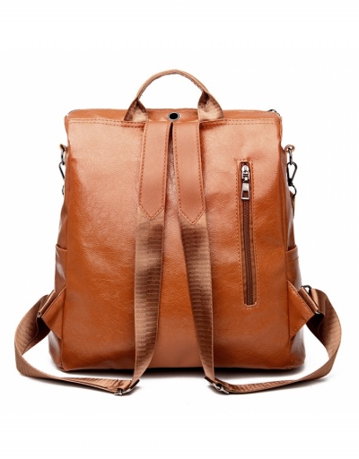 Replica  PU Korean Style Dual Shoulder Straps Women's Backpack #798088 $19.11 USD for Wholesale