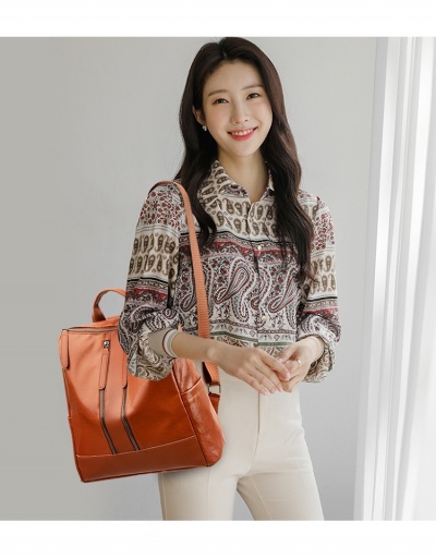 Replica  PU Korean Style Dual Shoulder Straps Women's Backpack #798088 $19.11 USD for Wholesale