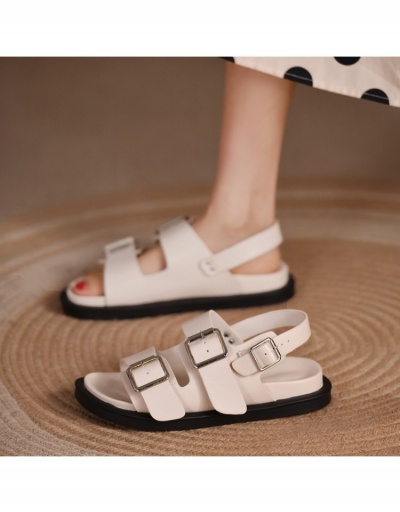 Replica  Roman Style Buckle Belt Sandals #798097 $22.25 USD for Wholesale