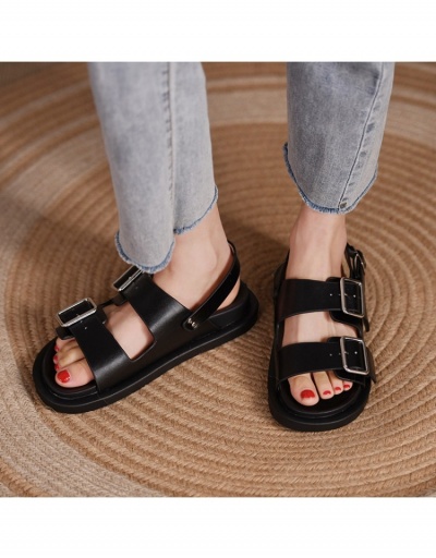 Replica  Roman Style Buckle Belt Sandals #798097 $22.25 USD for Wholesale