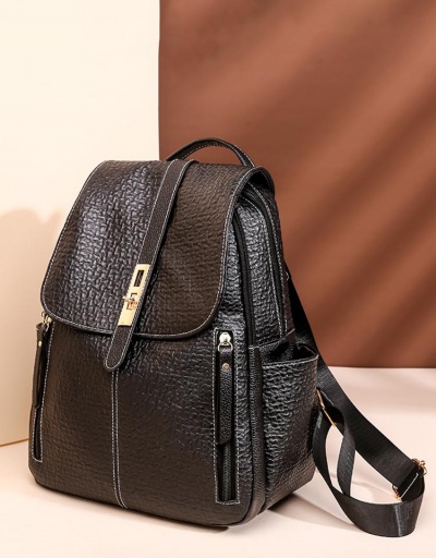 Replica Trendy Ladies Black Large Travel Backpacks #798100 $19.50 USD for Wholesale