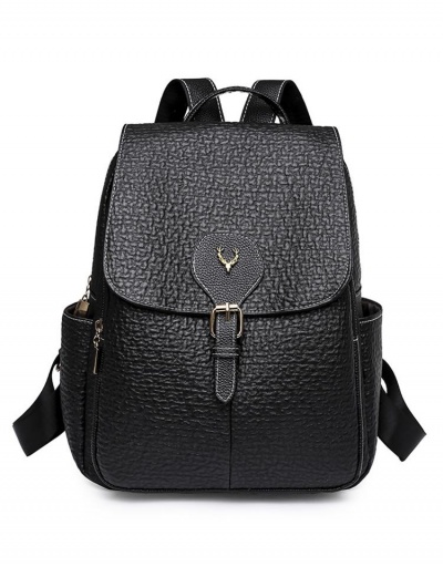 Replica  Versatile Black Travel Solid Backpack For Student #798101 $21.84 USD for Wholesale