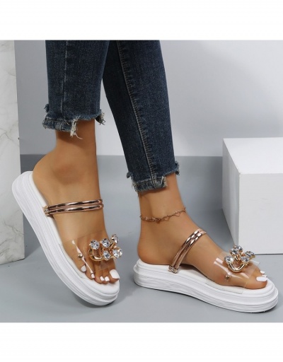  2022 Summer Chain Rhinestone Sandals #798103 $23.28 USD, Wholesale Fashion Sandals