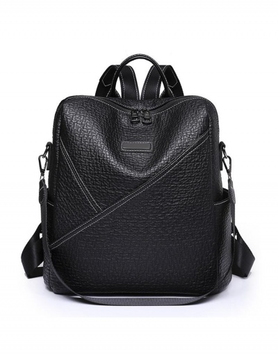 Replica Travel Black Pure Color Backpack For Women #798104 $22.82 USD for Wholesale