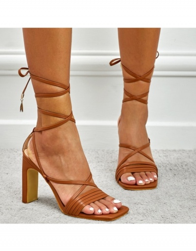 Replica  Fashion PU Bandage Women's Sandals #798106 $40.63 USD for Wholesale