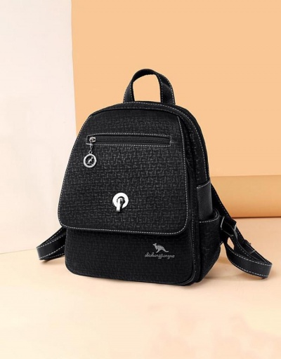 Travel Women Black Backpack For School #798108 $33.25 USD, Wholesale Fashion Backpacks