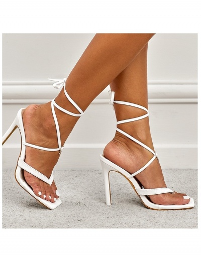 Replica  Fashion PU Bandage Women's Heel Sandal #798109 $39.15 USD for Wholesale