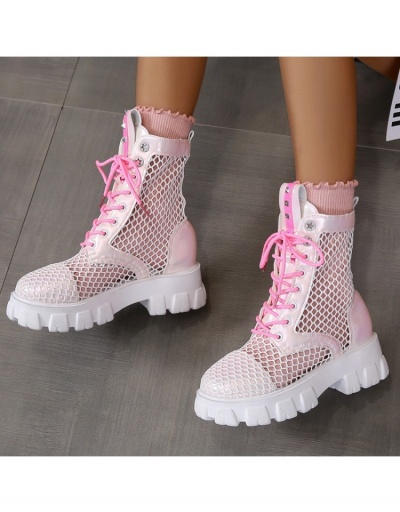 Fashion Gauze See Through Contrast Color Women's Sandals #798115 $30.94 USD, Wholesale Fashion Sandals