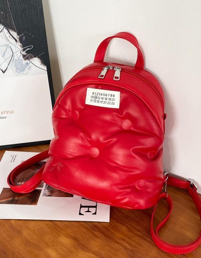 Korean Style Chic Solid White Backpack For School #798131 $32.11 USD, Wholesale Fashion Backpacks