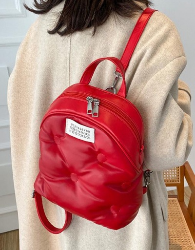 Replica Korean Style Chic Solid White Backpack For School #798131 $32.11 USD for Wholesale