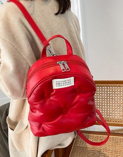 Replica Korean Style Chic Solid White Backpack For School #798131 $32.11 USD for Wholesale