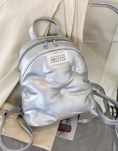 Replica Korean Style Chic Solid White Backpack For School #798131 $32.11 USD for Wholesale