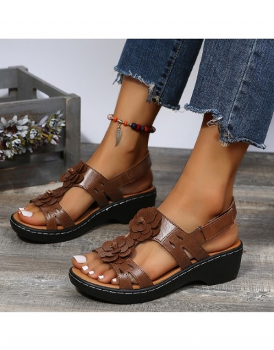  Summer New Flat Round Toe Platform Sandals #798135 $26.71 USD, Wholesale Fashion Sandals