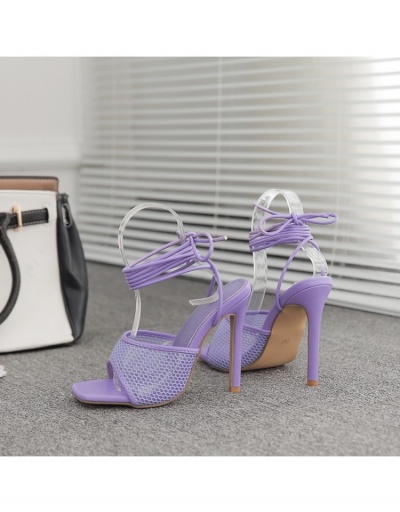 Replica Sexy Women Hollow Out Bandage High Heel Sandals #798141 $39.80 USD for Wholesale