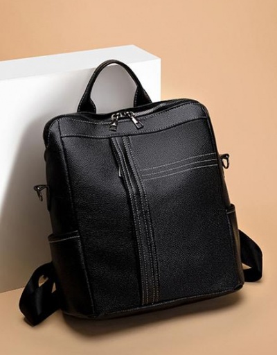 Replica Ladies Black Solid School Travel Backpacks #798142 $19.50 USD for Wholesale