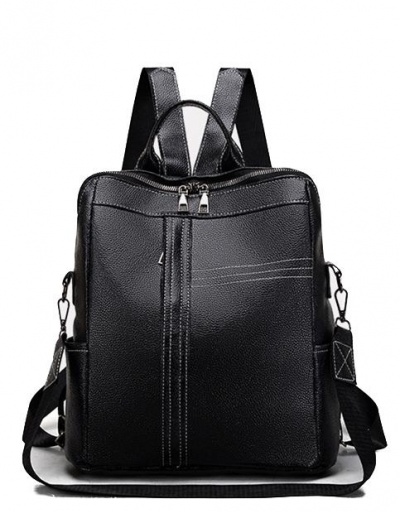 Replica Ladies Black Solid School Travel Backpacks #798142 $19.50 USD for Wholesale