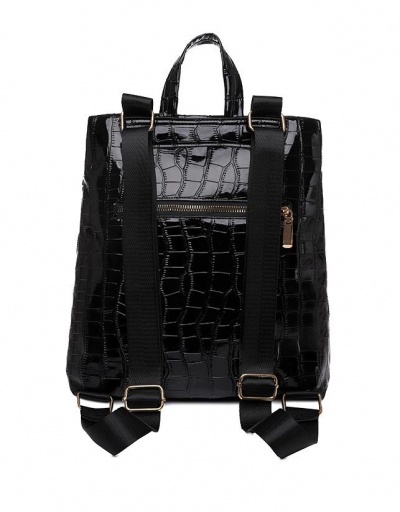 Replica Travel Versatile School Stone Pattern Black  Backpack #798144 $20.60 USD for Wholesale