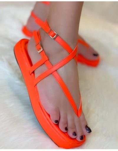 Replica  Summer Bandage Pure Color PU Women's Sandals #798149 $21.42 USD for Wholesale