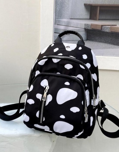 Cute Black Contrast Color School Backpacks For Women #798152 $9.07 USD, Wholesale Fashion Backpacks