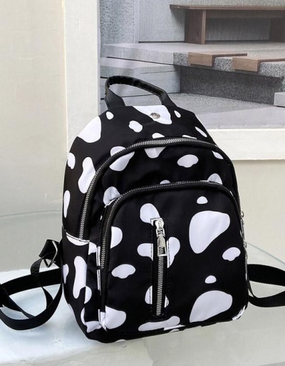 Replica Cute Black Contrast Color School Backpacks For Women #798152 $9.07 USD for Wholesale