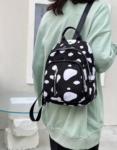 Replica Cute Black Contrast Color School Backpacks For Women #798152 $9.07 USD for Wholesale